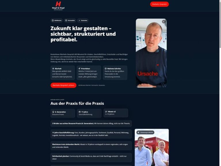 Website mit Terminbuchung